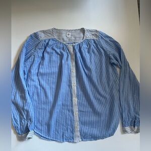 Blue Striped Women's Top